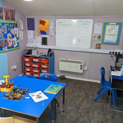 Eden School Macclesfield classroom in outer building
